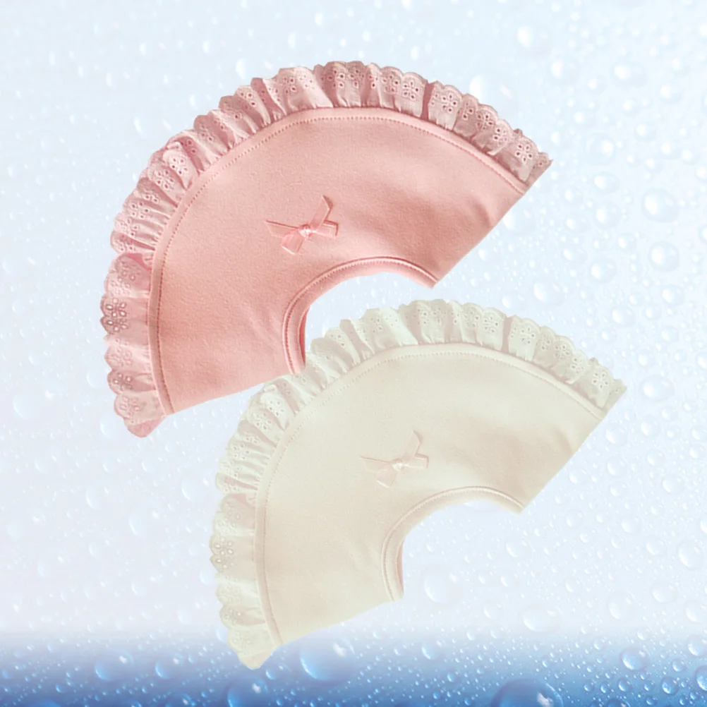 

2Pcs Baby Infant Bib Cotton Bowknot Lace Feeding Saliva Towel Lightweight Soft Lunch Apron Baby Infant Bib Kids Lunch Apron