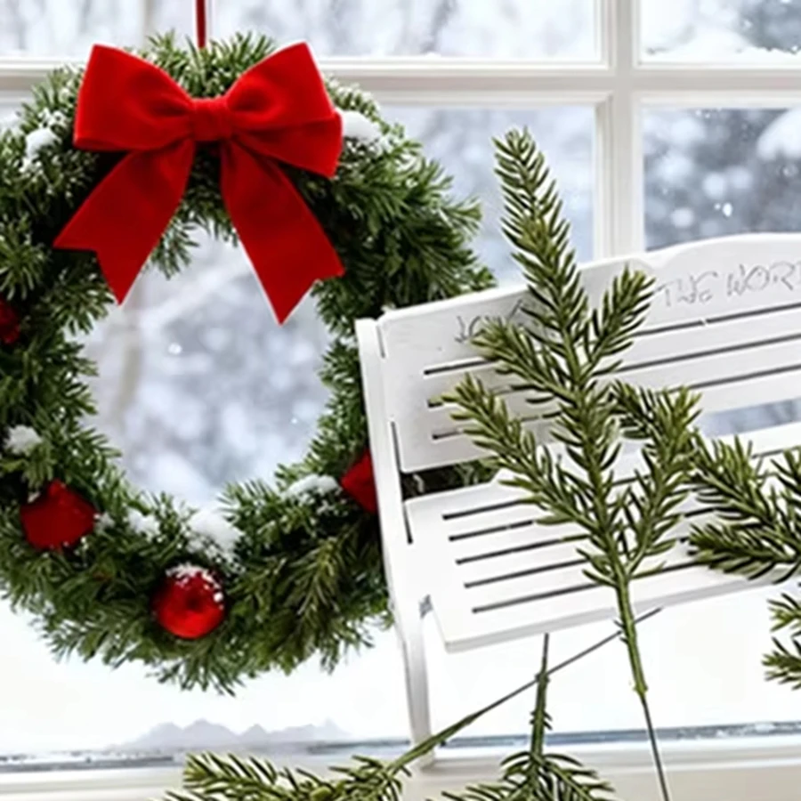 

50/100pcs Artificial Plants Christmas Trees Pine Needles Party Decor Home Room Outdoor Garden Wall Scrapbook Decorative Products