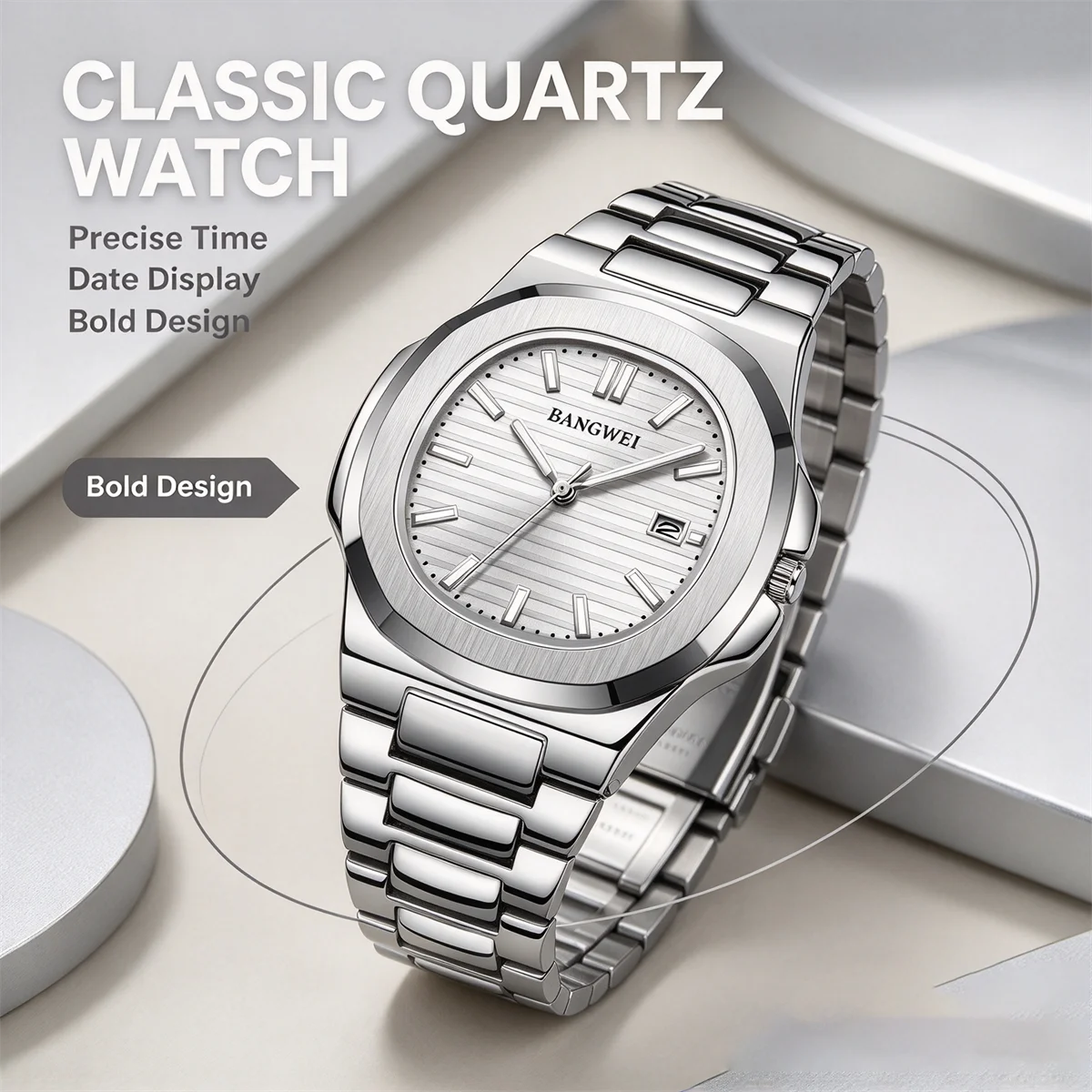 LIGE 2026 New Luxury Men Quartz Watches 30M Waterproof Automatic Date Watch Man Stainless Steel Sport Chronograph Watch for Men