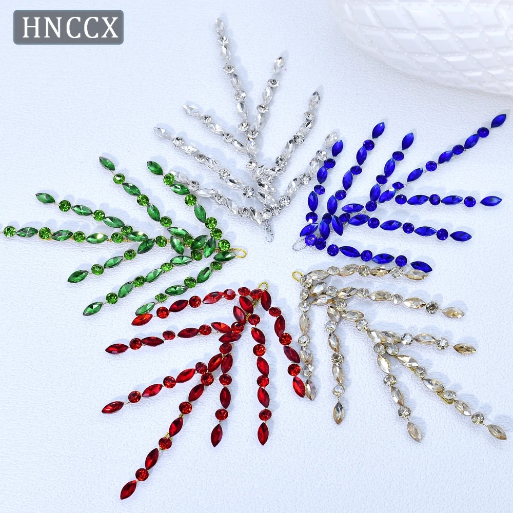 

HNCCX Bride Rhinestone Headpiece Bridal Wedding Shiny Hair Accessories Handmade Headwear Banquet Party Head Jewelry CP902