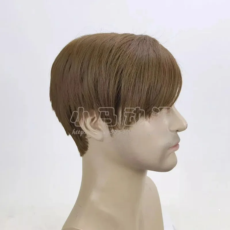 DY20Silenthill 2 جيمس ساندرلاند الشعر تأثيري أغطية الرأس قصيرة براون التصميم شعر مستعار كوميدي 25