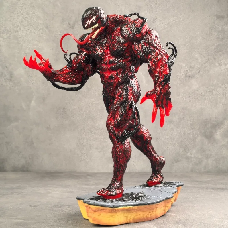 

2025 New Hot Marvel Avengers Series DIY Red Venom Standing 30CM Large Anime Figurine Model Table Decoration Gift