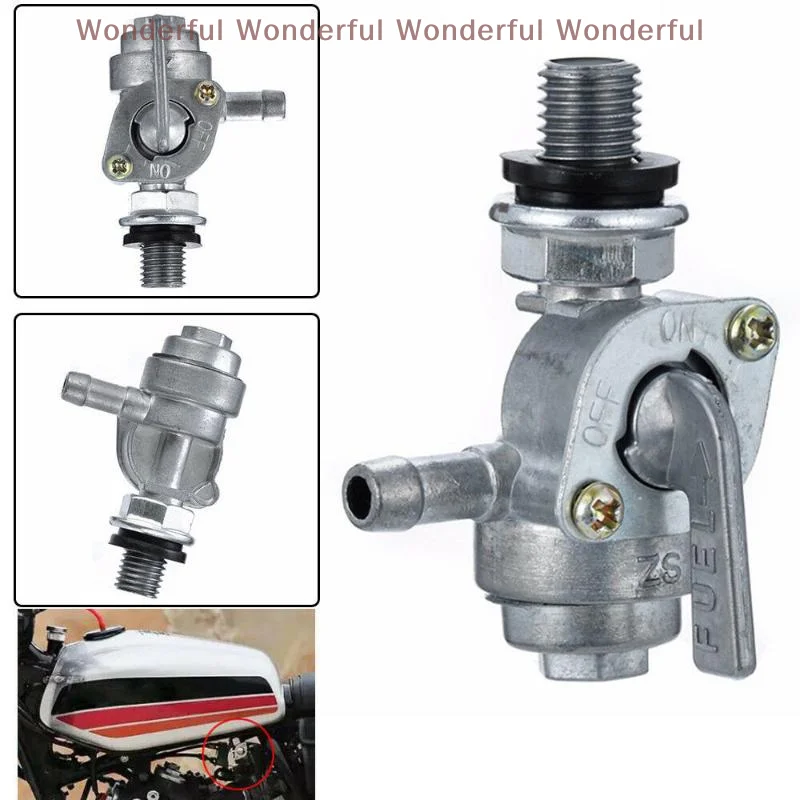 

Replacement On/Off Switch for Gas Engine Tank, 1Pcs Universal 1/4" Fuel Hose Tap Generator Valve