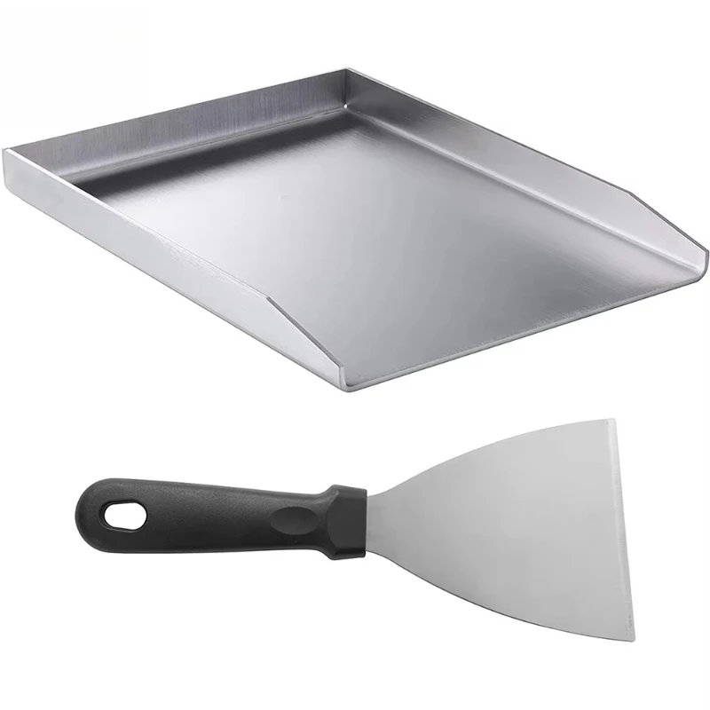 

Premium baking pan spatula stainless steel non-stick heat-resistant frying pan is suitable for charcoal