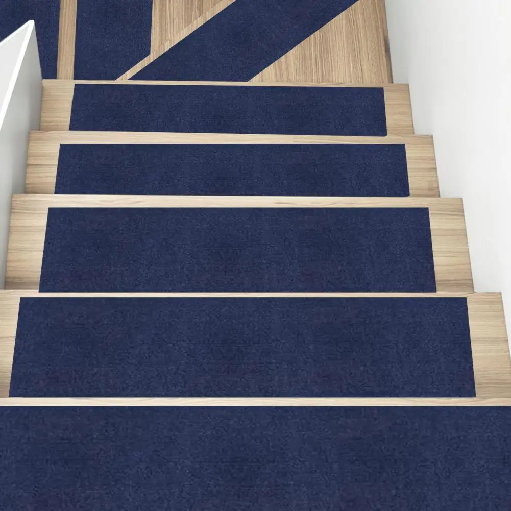 Stain-resistant Stair Runners Non-slip Self Adhesive Stair Mat Set Washable Wear-resistant Step Rug with for Safety for Wood