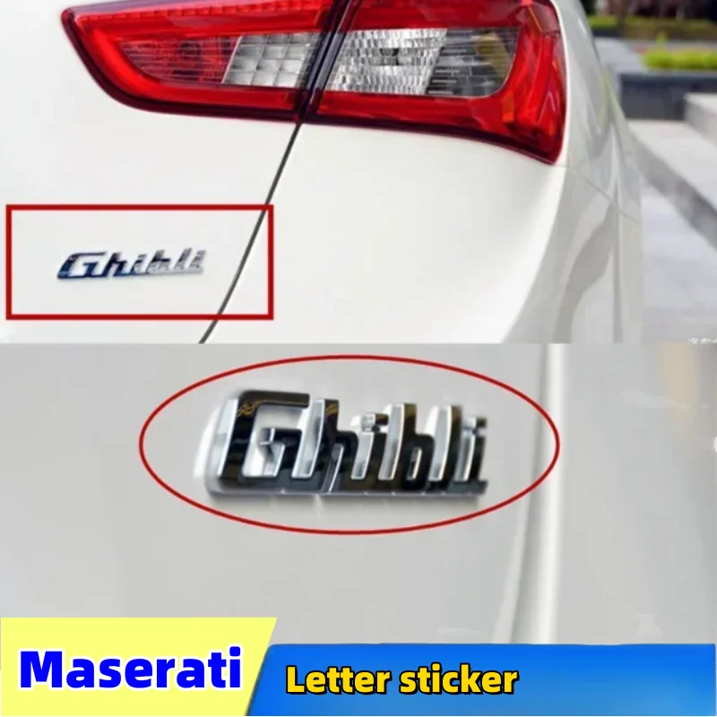 Car letter stickers  the for Maserati car range