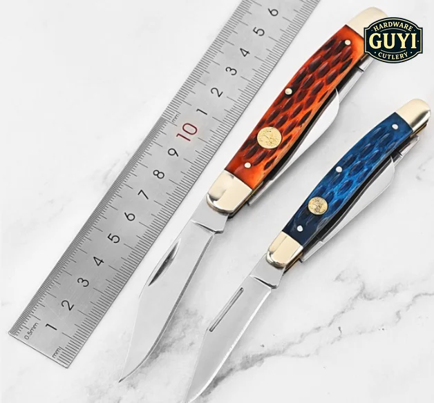 Grafting knife 3CR + beef bone material fruit tree seedlings grafting branch bud knife cutting wood tree knife gardening
