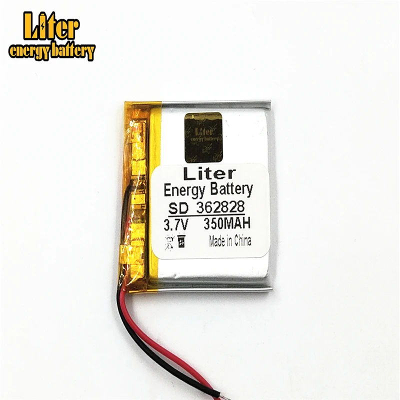 362828 3.7v 350mAh li-ion rechargeable 3.7v lithium Tablet polymer battery