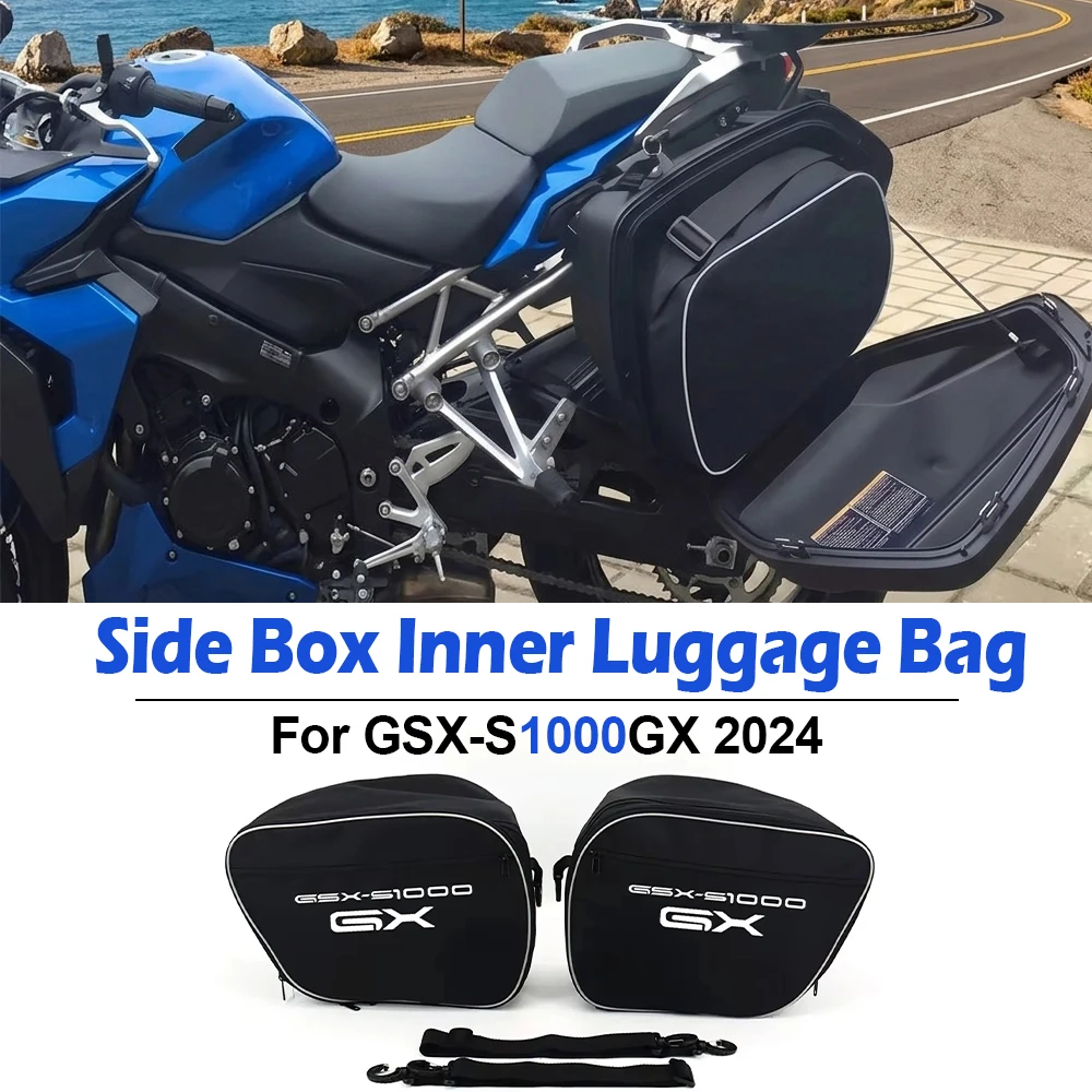 For GSX-S1000GX GSXS1000GX GSX S1000GX GSXS 1000 GX 2024 New Motorcycle Tail Side Box Inner Packaging Trunk Storage Luggage Bag