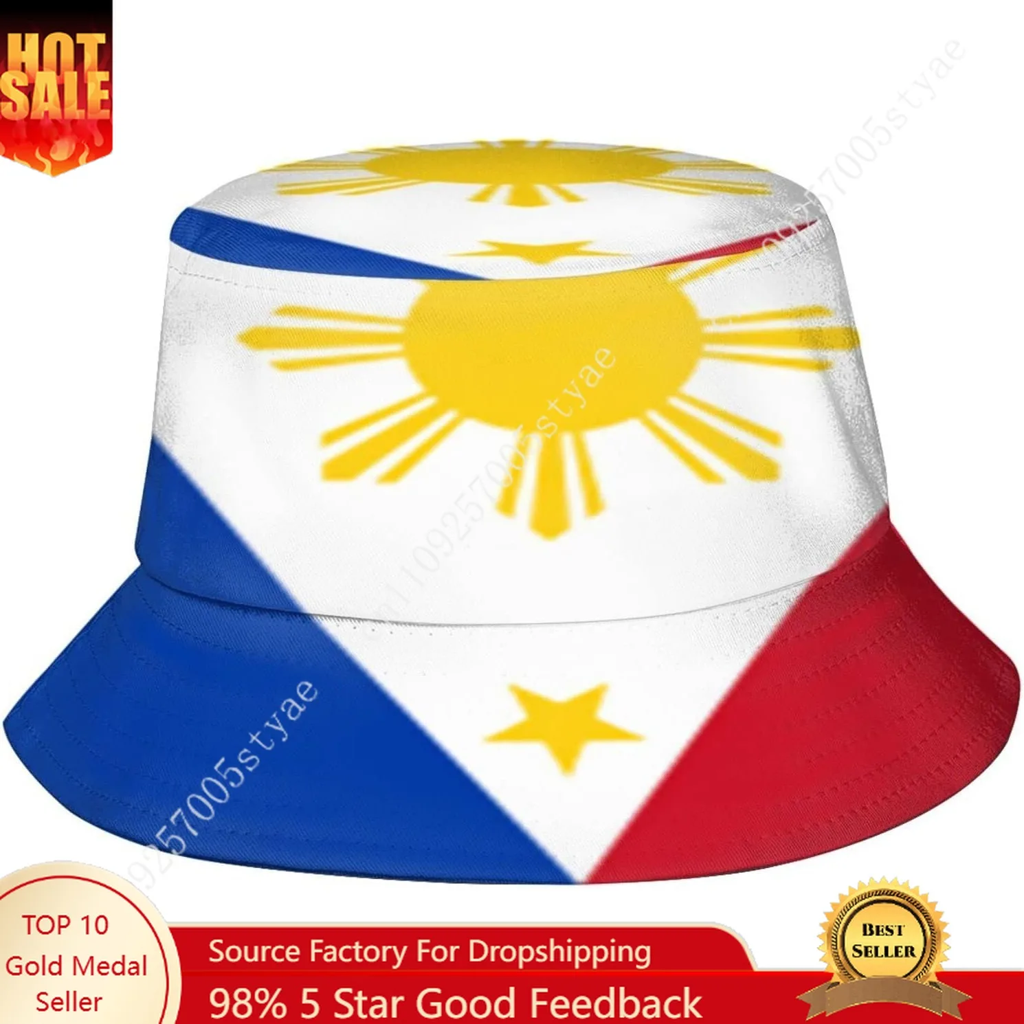 

Philippine Filipino Flag Bucket Hat Men Women High Quality Outdoor Cap Fashion Fisherman Caps Fishing Hats Summer Beach Sun Hats