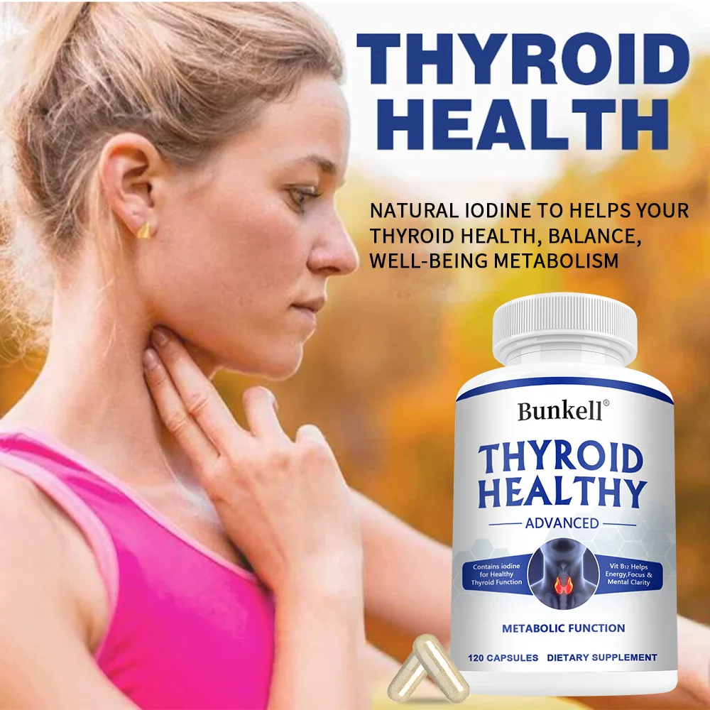 Thyroid Support Supplement - Energy & Focus Formula - Vegetarian & Non-GMO