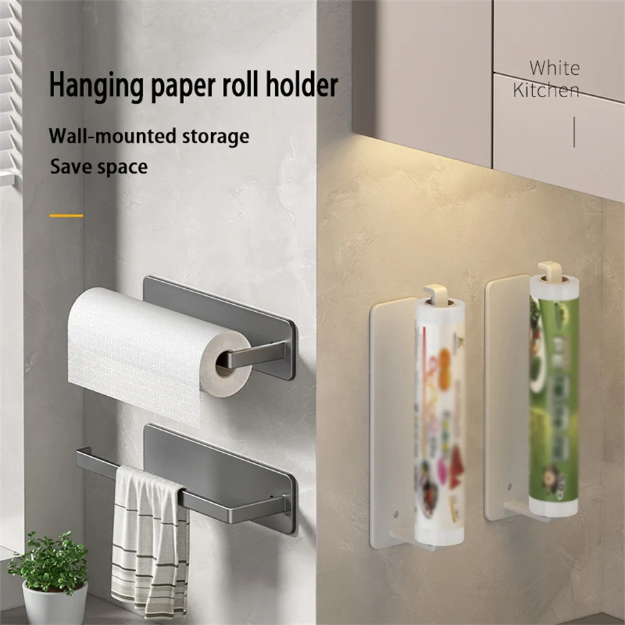 1 Piece Of Kitchen Facilities Can Store Kitchen Paper And Supplies Hook Wall-Mounted Closet Hook Belongs To Home Improvement Sup