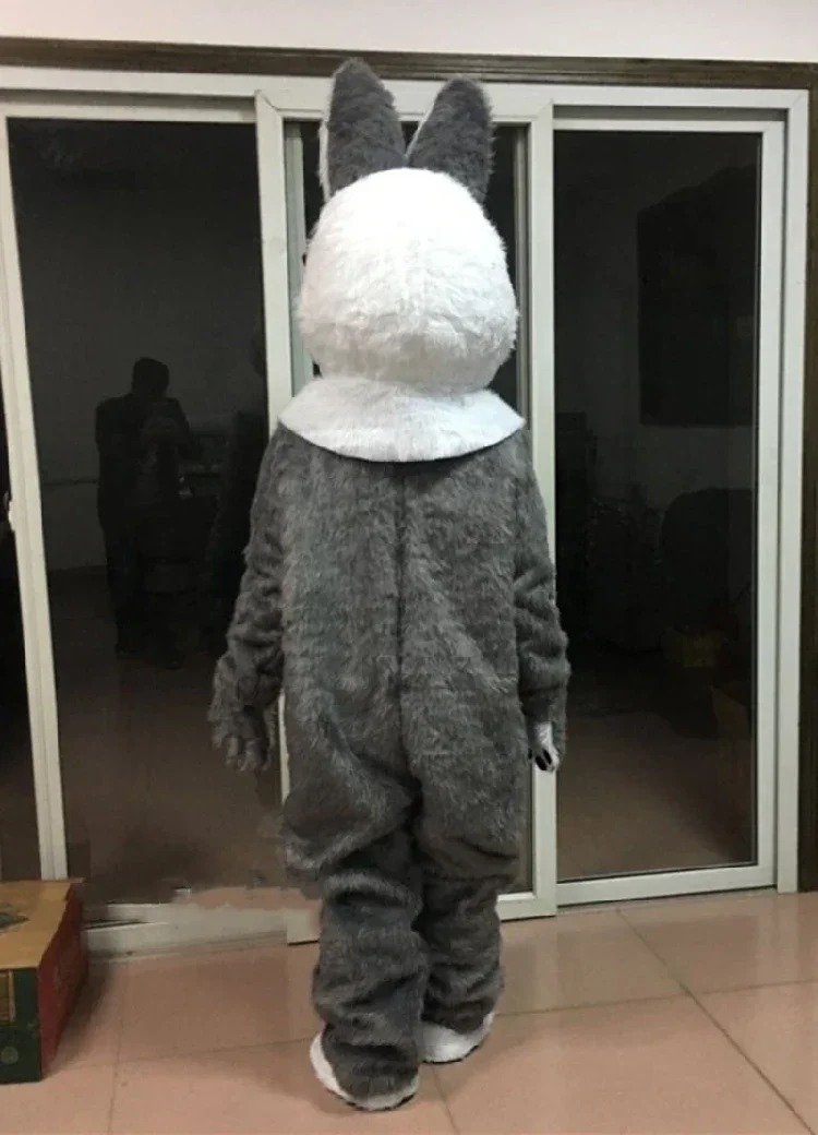 Christmas Halloween Gray Fursuit Plush Husky Dog Mascot Costume Suits Fursuitsuits Cosplay Party Game Dress Outfits Advertisin