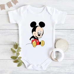 Cute Disney Mickey Mouse Baby Girls Boys Onesies Summer Newborn Rompers Cotton Infant Bodysuit Cartoon Baby Jumpsuits Clothes