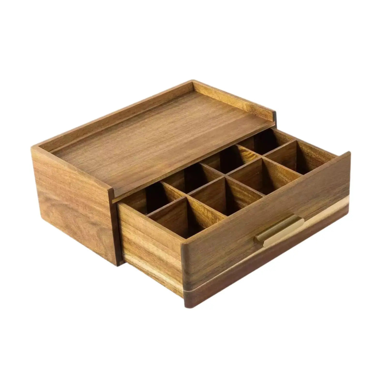 Wooden Tea Bag Organizer Tea Station Chest Practical Accessories Multiple