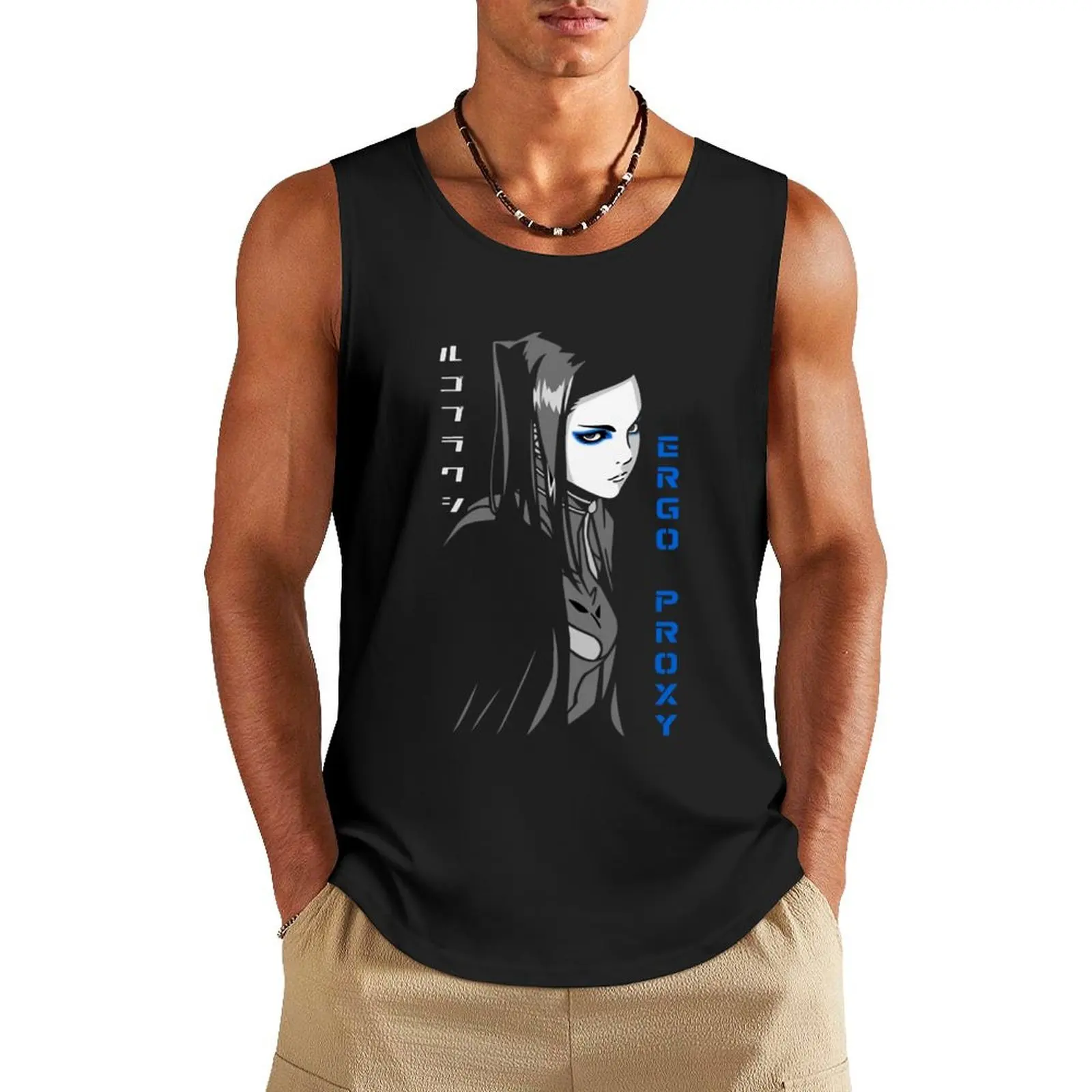 

Ergo Proxy Ergo Proxy Ergo Proxy Tank Top gym shirt man anime t-shirts Gym t-shirt man