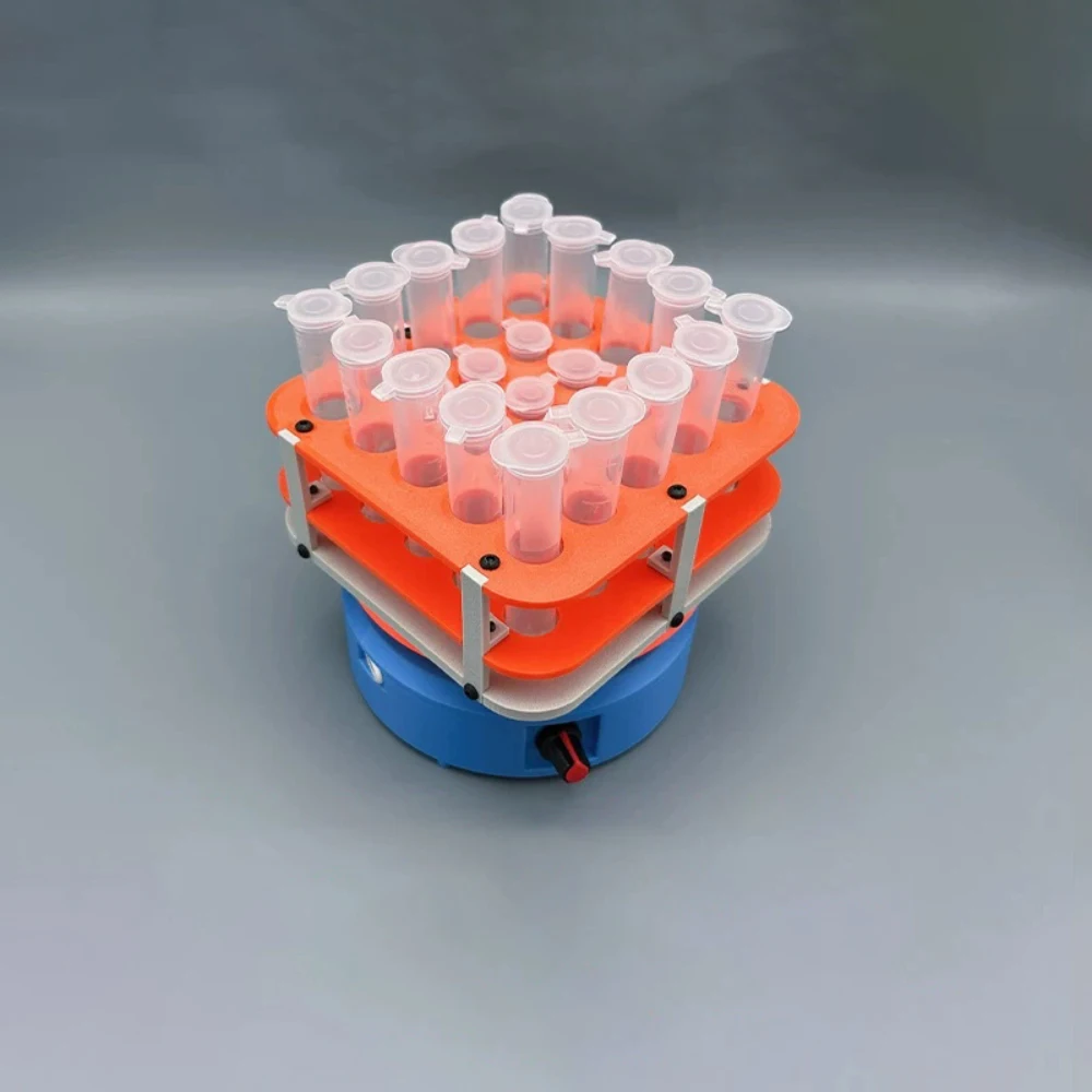 1 kg Load, for 5/10 ml Centrifuge Tubes Mini Lab Orbital Shaker with Extension Plate, USB-C, 20-100 RPM,