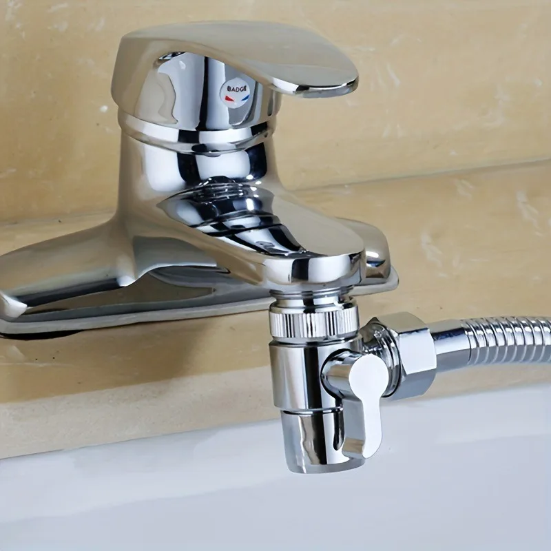 Stainless steel 4-piece faucet water sprayer diverter, faucet water sprayer shower diverter, faucet water divider valve