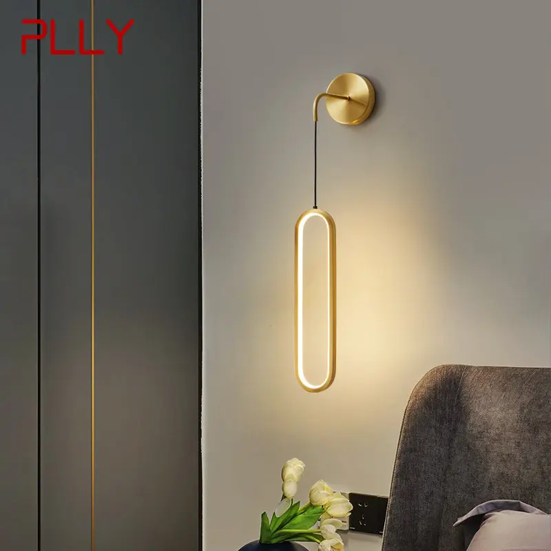 

PLLY Contemporary Copper Wall Lamp LED 3 Colors Interior Brass Gold Sconce Lighting Decor Modern Home Bedroom