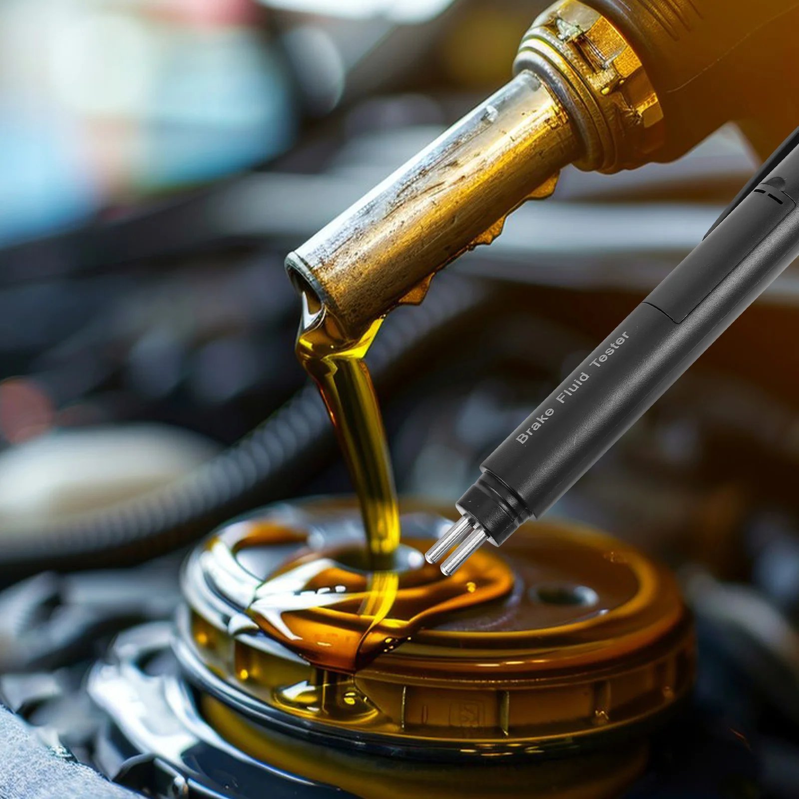 

Fluid For Dot4 Dot5.1 Car Brake Oil Brake Oil Testing Pen Testing Tool Portable Fluid Test Device Car Light