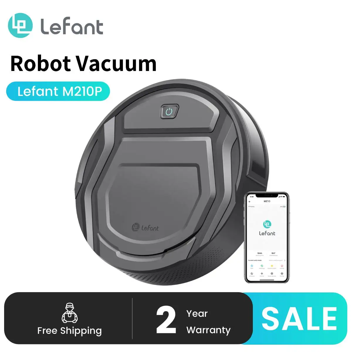 Lefant M210 Pro Slim Robotic Vacuum Cleaner