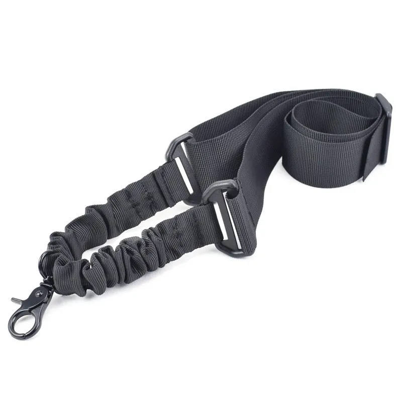 Tactical Single Point Gun Sling Shoulder Strap Rifle Rope Belt with Metal Buckle Shotgun Hunting Ar 15 Accessories Tactical Gear