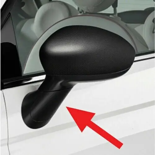 

Wing Mirror Arm Stem Cover Stem Cap Car Rearview Mirror Cover Plate Shell For FIAT 500 2007 To 2024 All Models Car Accessories