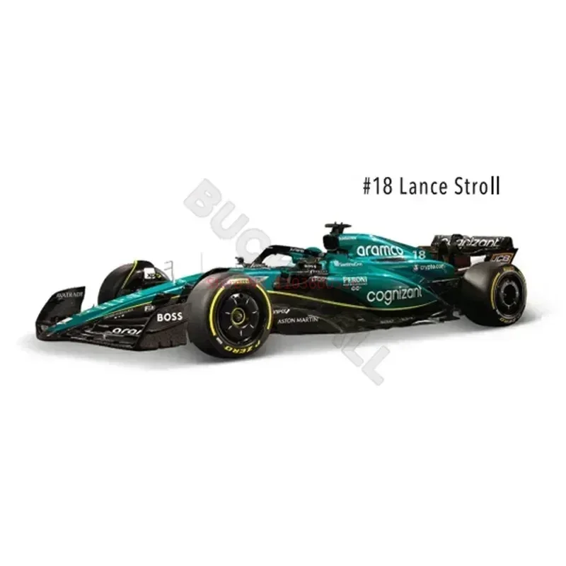 Bburago 1:43 Aston Martin Aramco Amr23 2023 Dust Cover F1 Team 14 Alonso 18 Stroll  Alloy Car Die Cast Model Toy Gifts