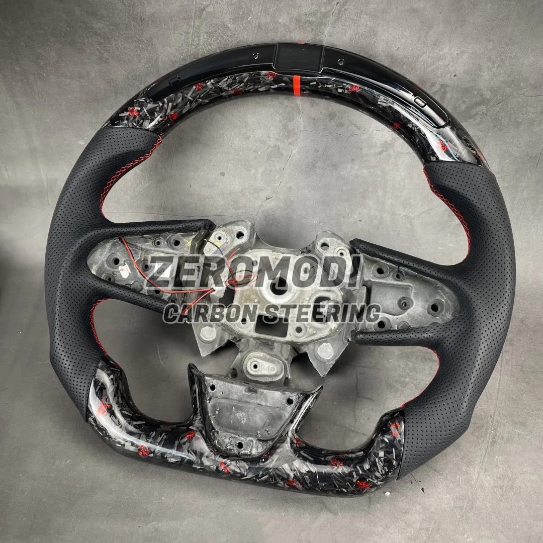 New Forged Carbon Fiber Steering Wheel With LED Replacement for Renault Megane 4 2016-2025