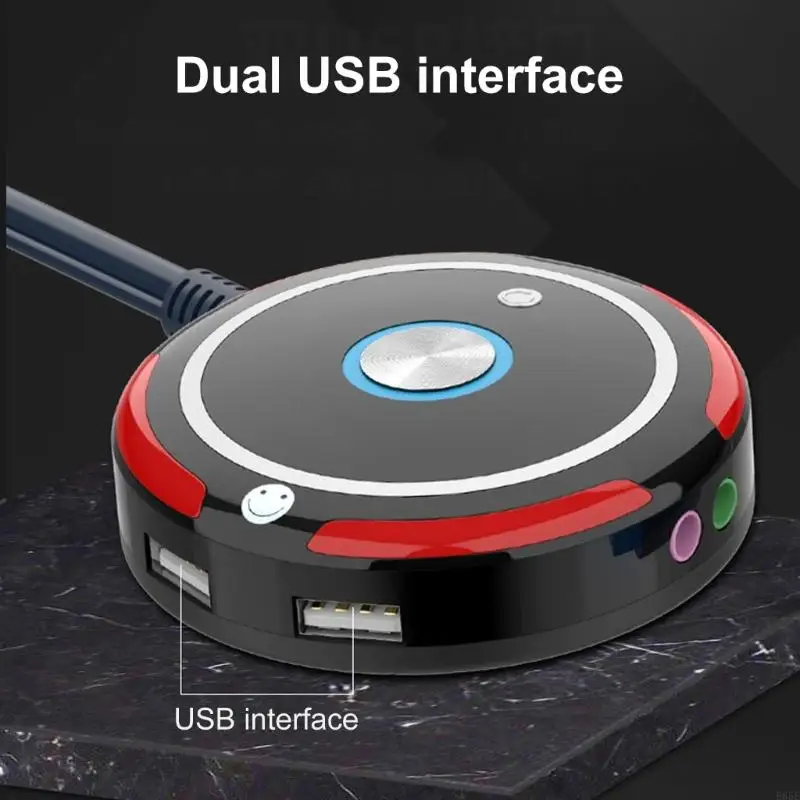 E65E Conveniente Switches Computador Desktop com porta USB e Audios para Internet Cafes