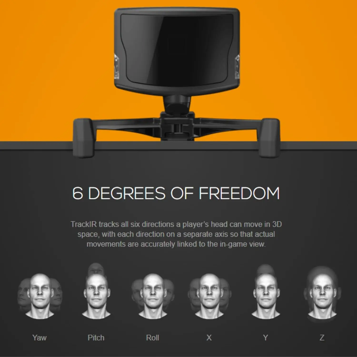 5-Kopf-Tracking-System – 6DOF USB Optical Motion Tracker für PC-Gaming-, Flug- und Rennsimulatoren – Head Tracker-Bundle
