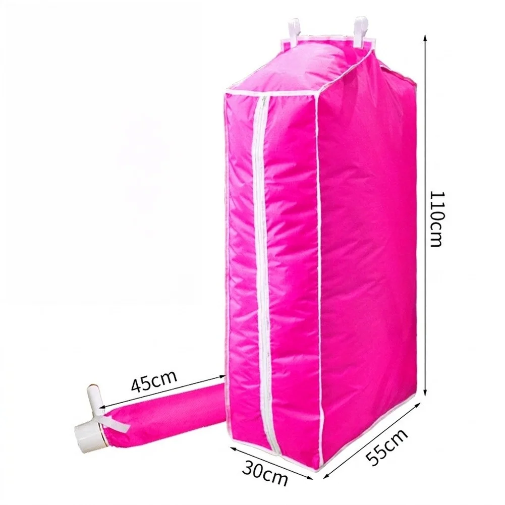 Portable Foldable Clothes Drying Pouch Warm Air Drying Sleeve Household Hair Dryer Travel Garment Quick Dry Laundry Accessory