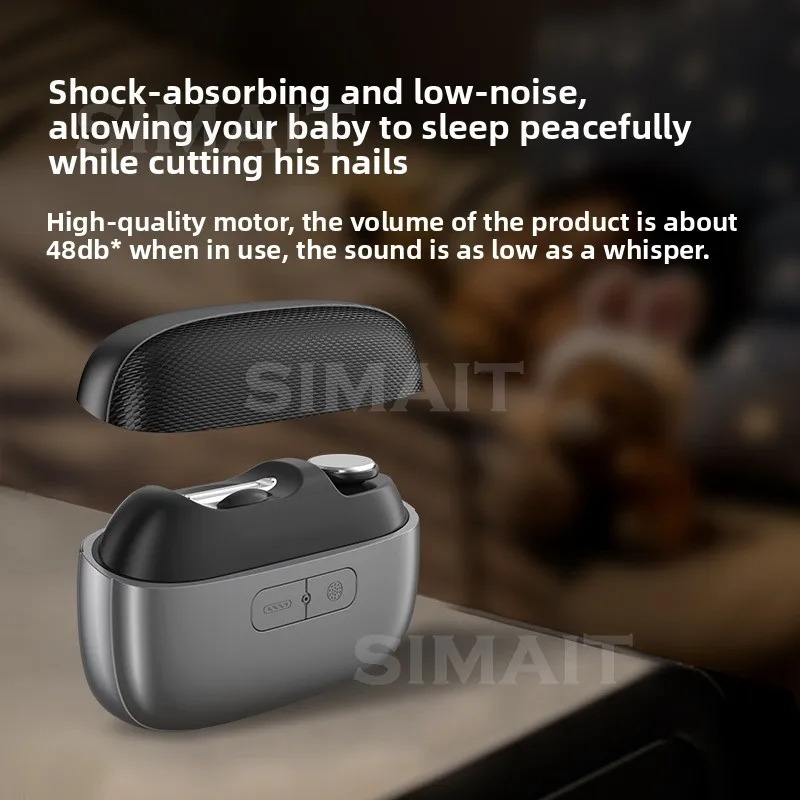 2-in-1 Electric Nail Clipper & Grinder Automatic for Kids Elderly Fingers Toes