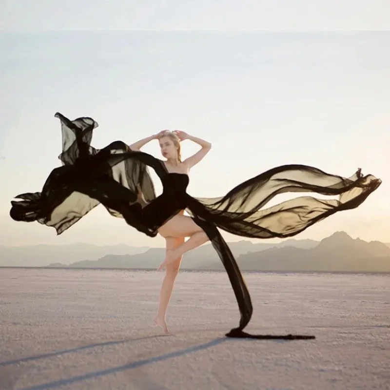 

Chiffon Lace Maternity Dresses For Photo Shoot Sexy Split Front Pregnant Women Fancy Pregnancy Dress Photography Props Maxi Gown