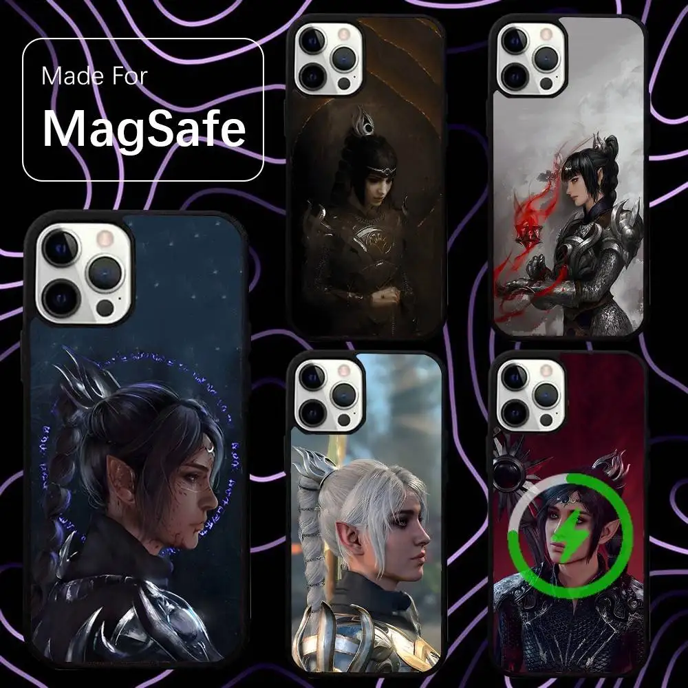 

B-Baldurs Gate 3 Shadowheart Phone Case For iPhone 16,15,14,13,12,11,Pro,Max,Plus,Mini,SE New Magsafe Magnetic Wireless Charging