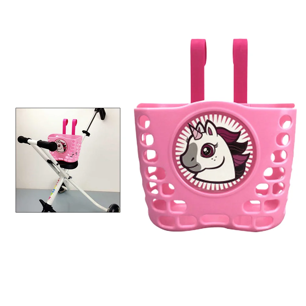 سلة دراجة أطفال محمولة سلة سكوتر معلقة بار نمط القرش المقود تخزين إضافي يناسب معظم ملحقات الدراجات هدية #5