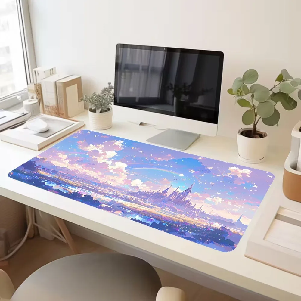 Tapis de souris Dream City Landscape Design - Fresh Cloud City Skyline tapis de souris alfombrillas gaming alfombrilla ratón