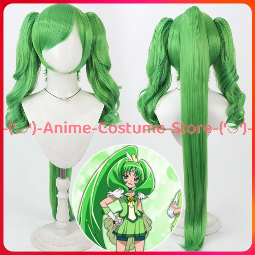 

Pretty Cure Windy Green Flash Midorikawa Naoshi Cosplay Wig Ponytail Anime Game Character Halloween Carnival Party Costume Wigs