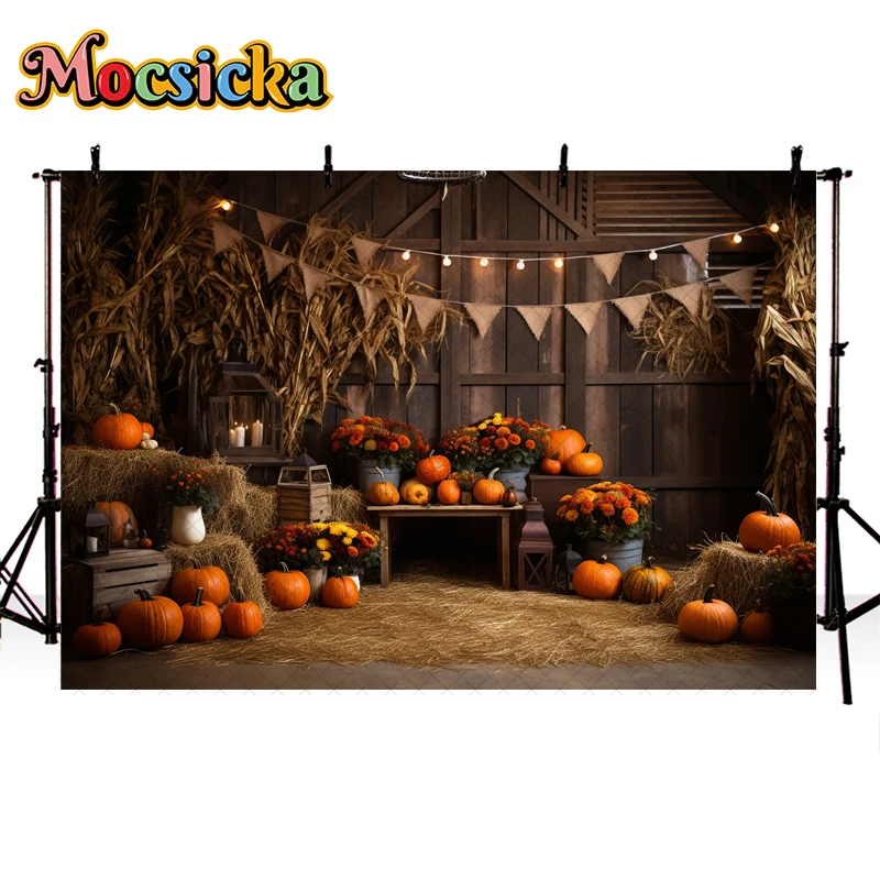 الخريف الحصاد مزرعة الباب الخلفيات ، فوتوكدعوة الدعائم ، عيد ميلاد التصوير الديكورات ، الخريف الحظيرة الخلفية ، الطفل والطفل ، الاطفال والكبار ، الخريف