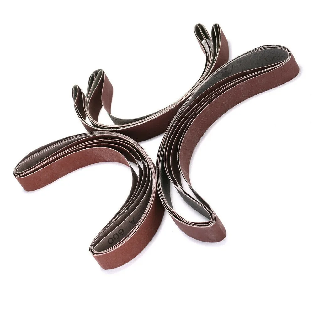 

Высокоабразивные полировальные шлифовальные ленты, 15 шт., 1x30 дюймов, подходят для дерева, строительных материалов, текстиля и многого другого