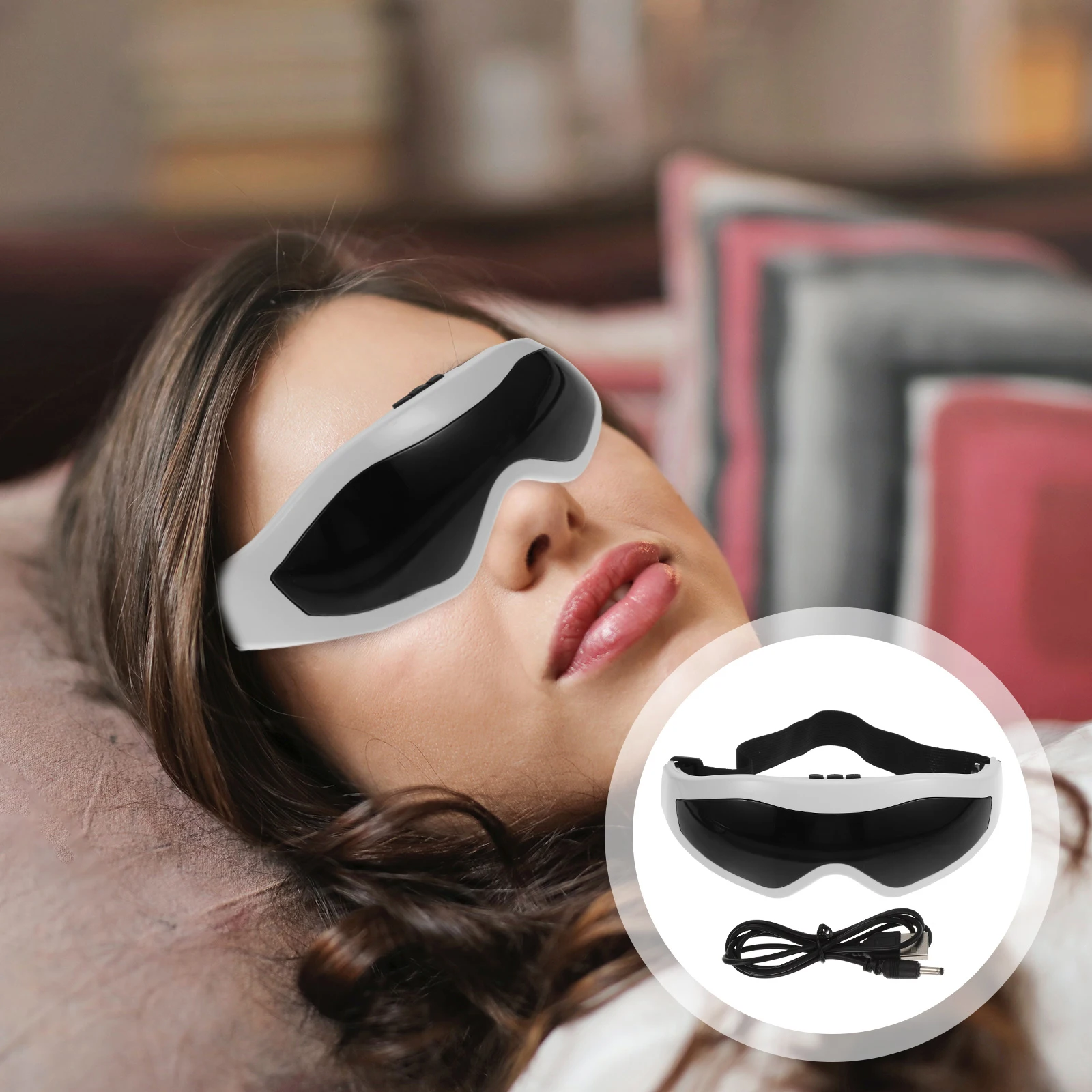 

Eye Massager Electric Care Tool Healthy Materials Long Use Reliable Vibration Massage Rejuvenate Eyes Relief Constant
