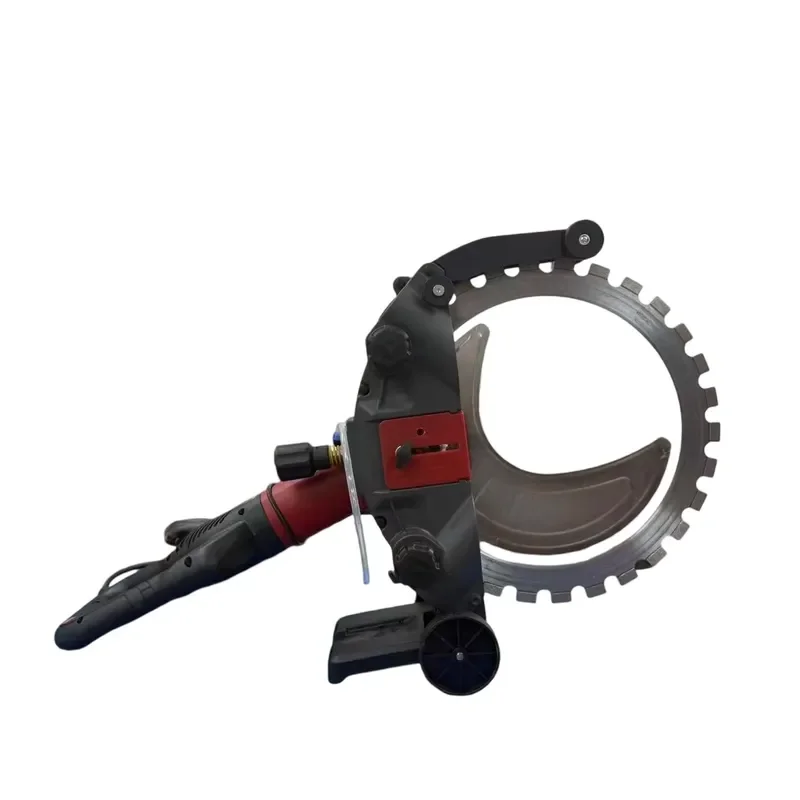 220V Electric Ring Saw 8.8Kw Gear Motor Concrete Wall Groove Cutter 30cm Depth Cutting Machine for Construction Masonry Work
