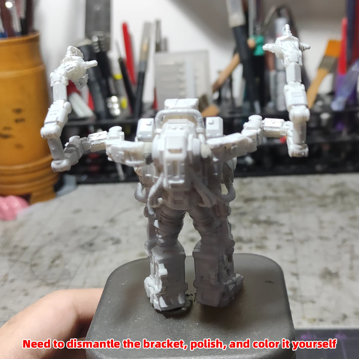 1/35 1/48 1/60 1/72 1/100 1/144 Modellbausatz 3D Harz Miniatur Soldatenfiguren Diorama Unbemalte Exosuit Mecha Humanoid DIY – Detail 4