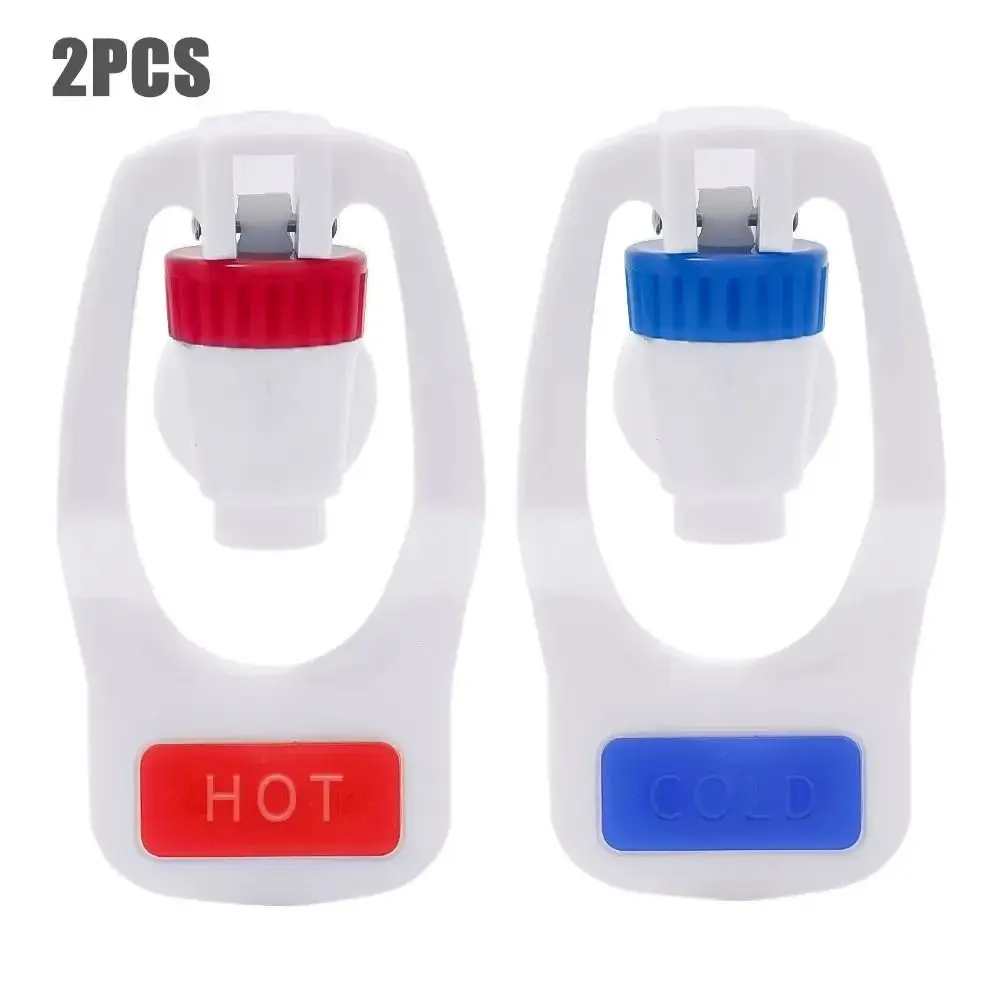 1/2Pcs Replacement Parts Water Dispenser Faucet Push Type Water Tank Drinking Fountain Valve Plastic Red Hot Blue Cold