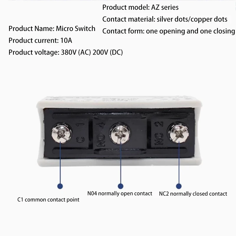 10A 250V IP65 AZ Waterproof Micros witch Travel Limit Switch Small TZ AZ-7311 AZ-7312 AZ-7310 AZ-7121 AZ-7141 AZ-7144 AZ-7100