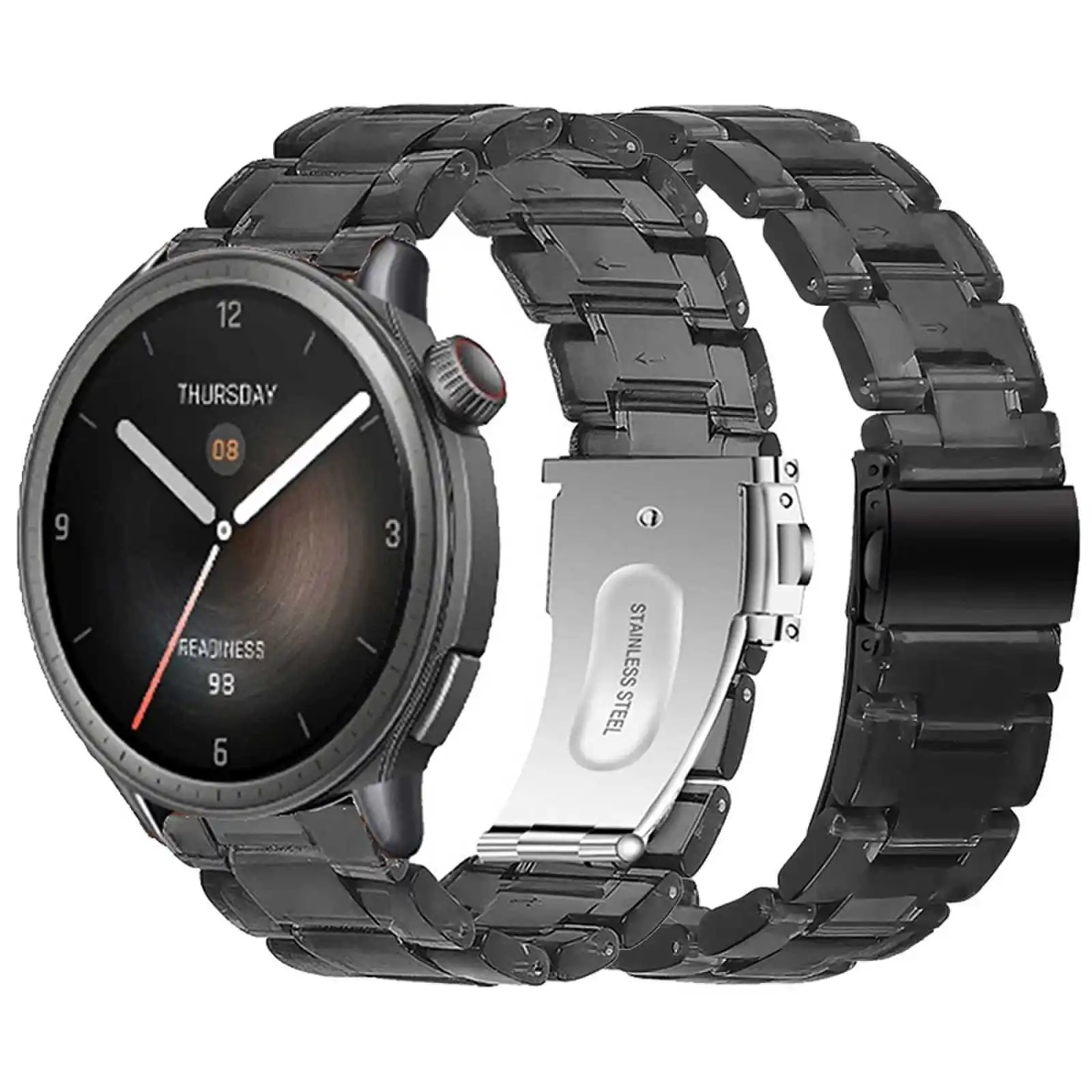 

Ремешок из полимера для смарт-часов Amazfit Bip 5, прозрачный браслет для Amazfit GTR 4 3 2, 22 мм