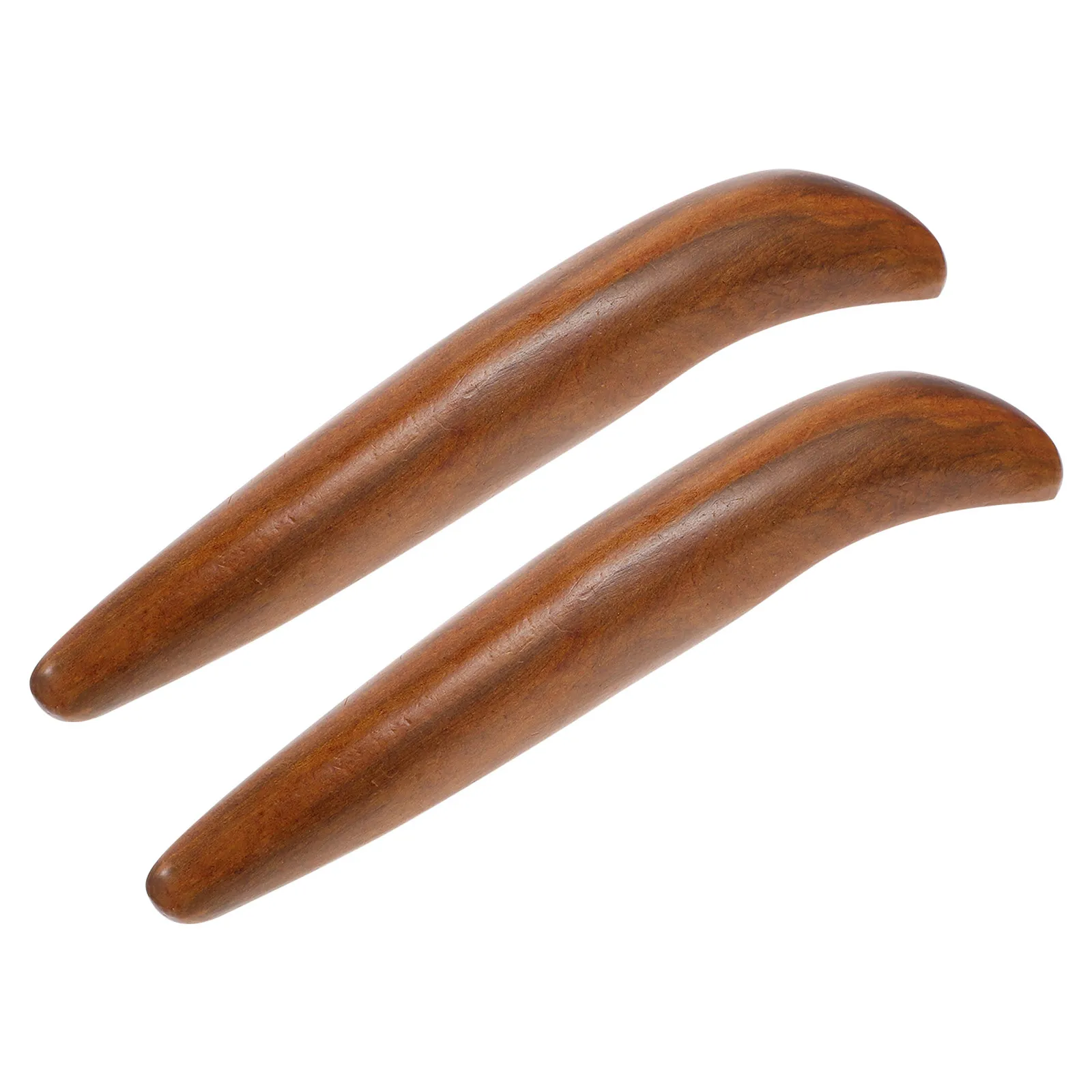 

2Pcs Wooden Massage Tools Finger Acupuncture Point Sticks Light Brown for Body Scraping Acupoint Massage and Home Massaging