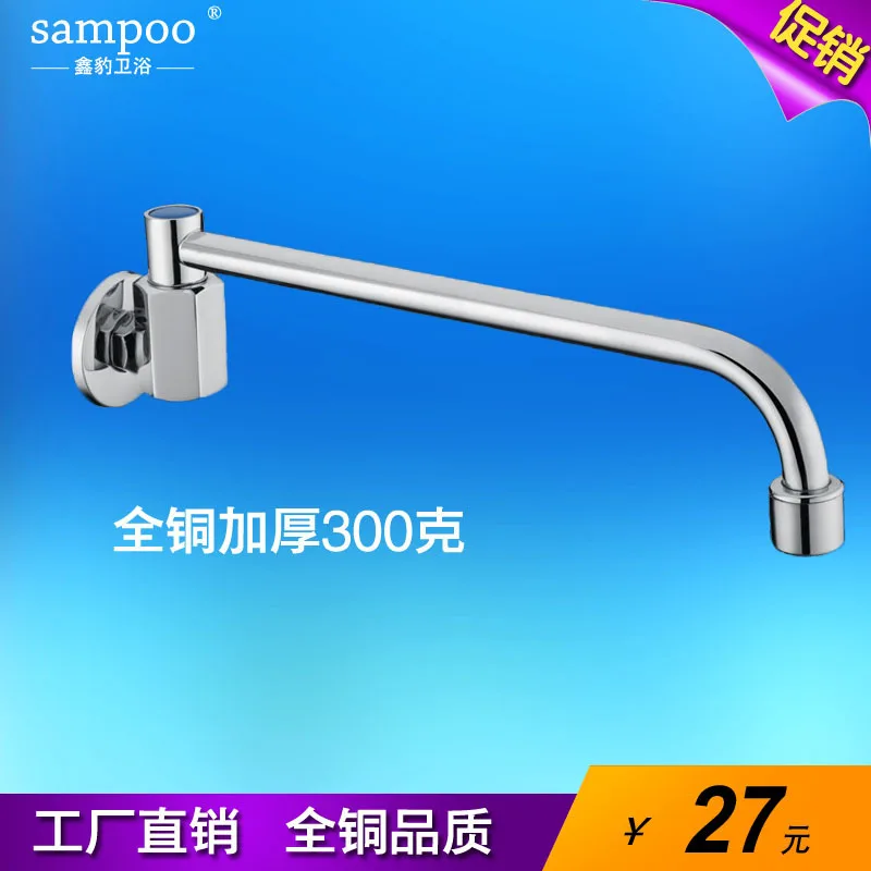 Copper into the wall of a single cold kitchen semi - automatic swing fast open faucet chef faucet sanitary ware wholesale