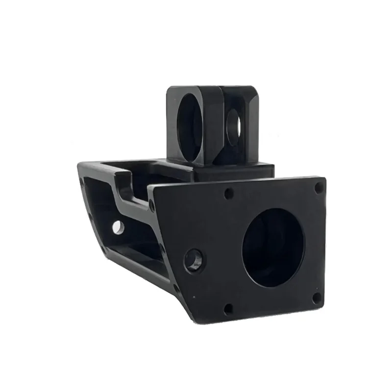 CNC Machined Black Anodized Aluminum Alloy Mechanical Connection Holder Precision Mechanical Structural Parts
