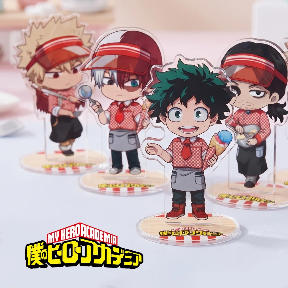 Anime My Hero Academia Acrylic Stand Keychain 2026 Izuk Baku Todo Hawk Aiza Cute Q Chef Desktop Decor Custom